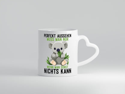 Perfekt Aussehen | Kompetenz süßer Koala Frauen lustig Humor Geschenkidee