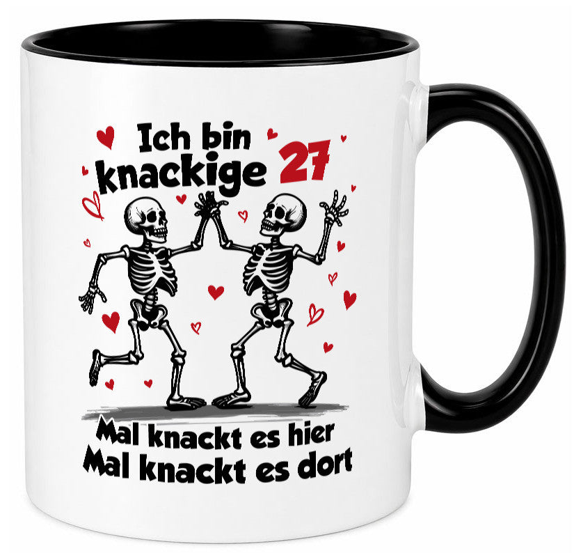 27. Geburtstag | Knackige 27 Ich bin alt v2 Humor Geschenkidee Tasse