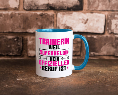 Superheldin Trainerin | Sportverein Humor Geschenkidee Tasse