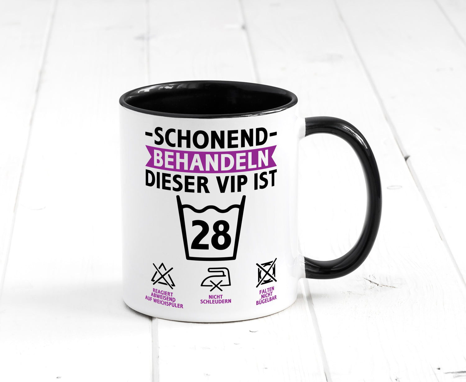 28 Geburtstag | schonend behandeln Jahre Humor Geschenkidee Tasse