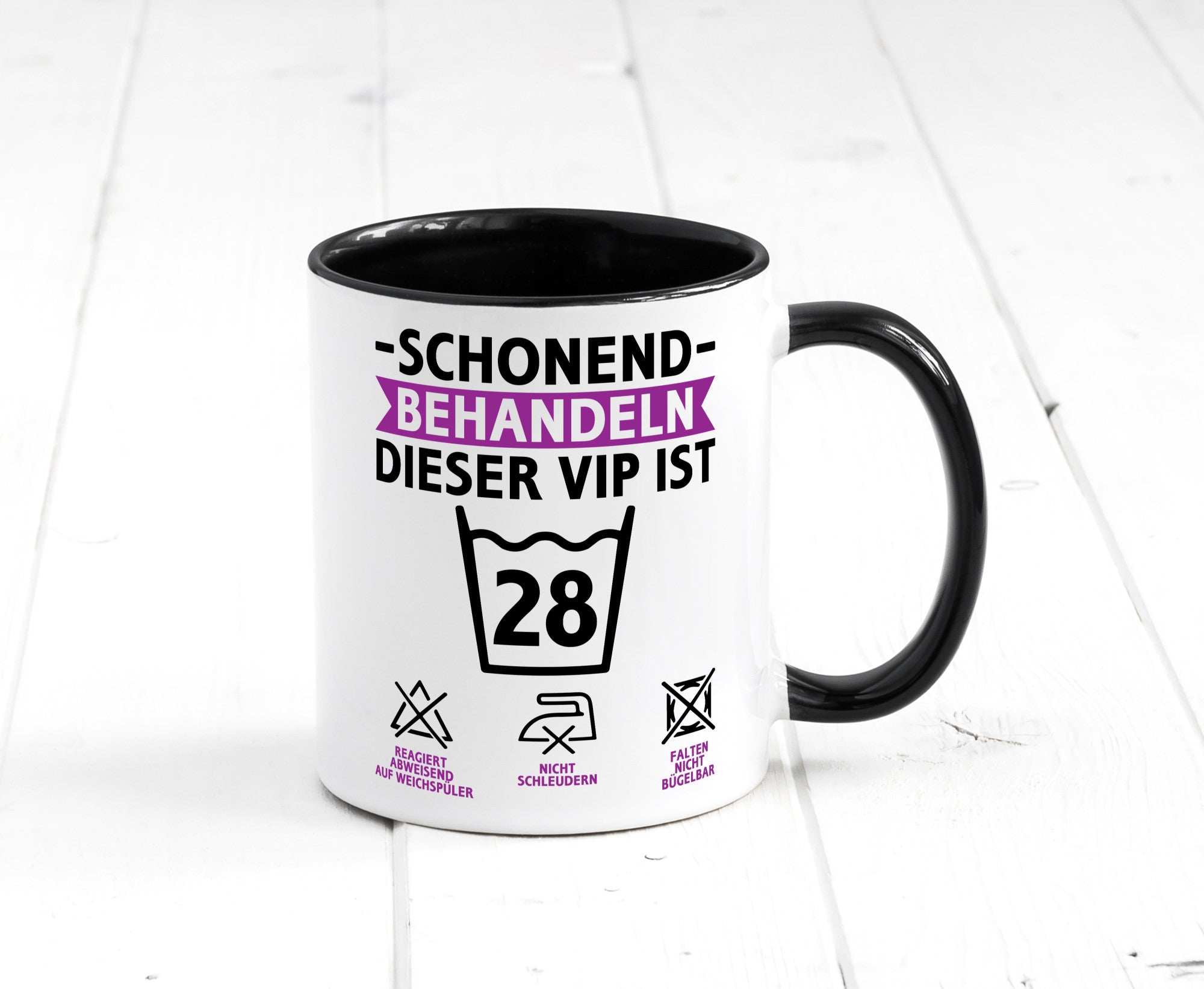 28 Geburtstag | schonend behandeln Jahre Humor Geschenkidee Tasse