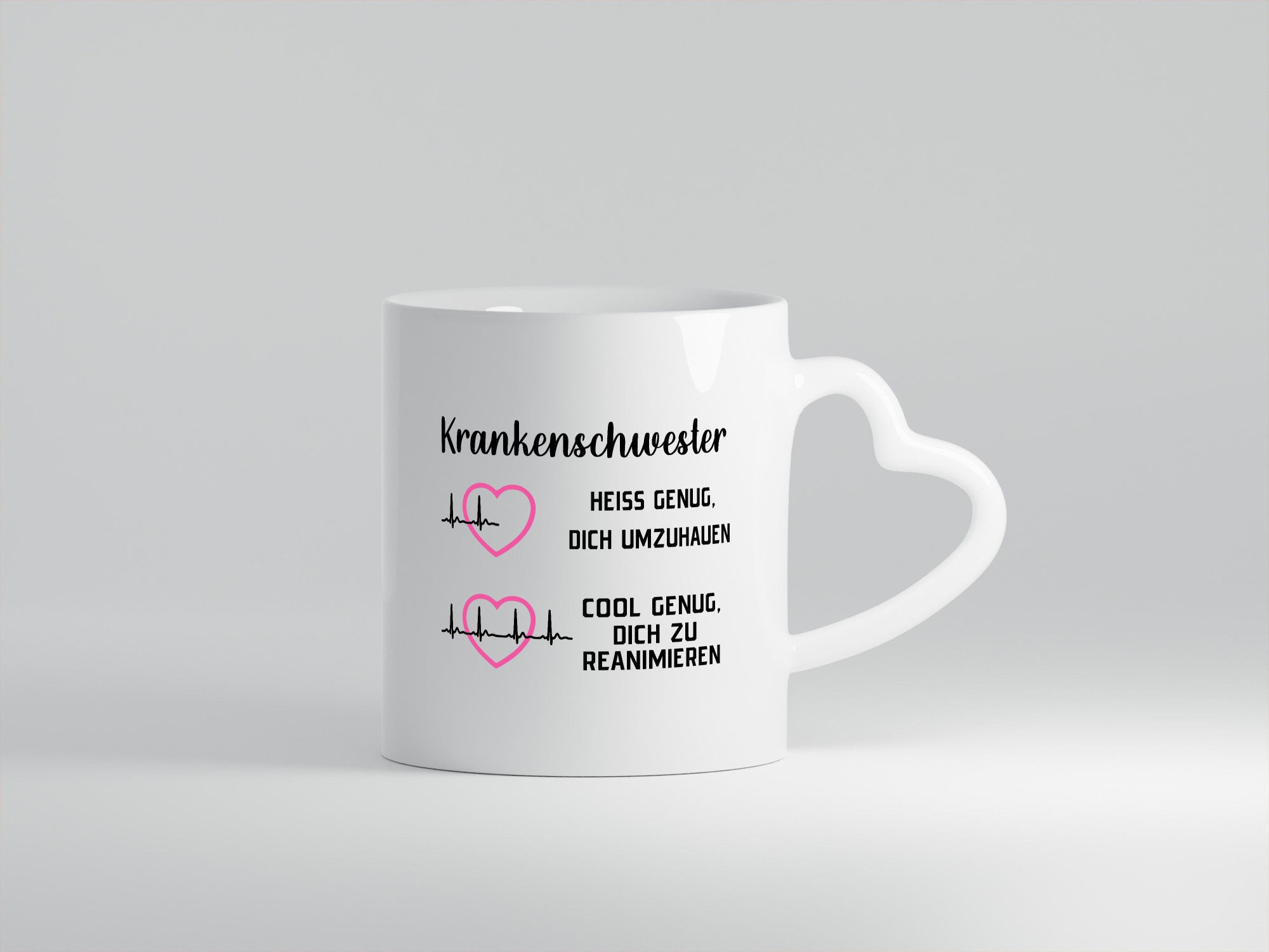 Krankenschwester umhauen, cool reanimieren | Herzschlag Geschenk Humor