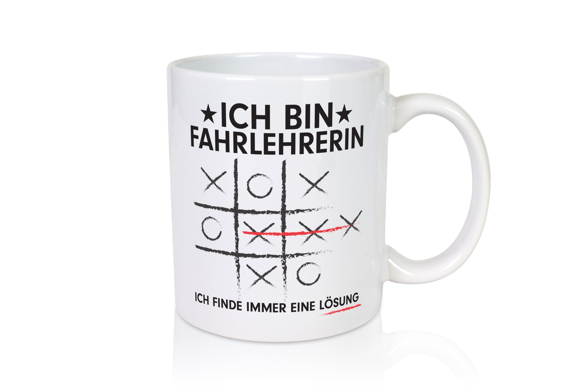 Lösung finden: Fahrlehrerin| Fahrschule v2 Humor Geschenkidee Tasse