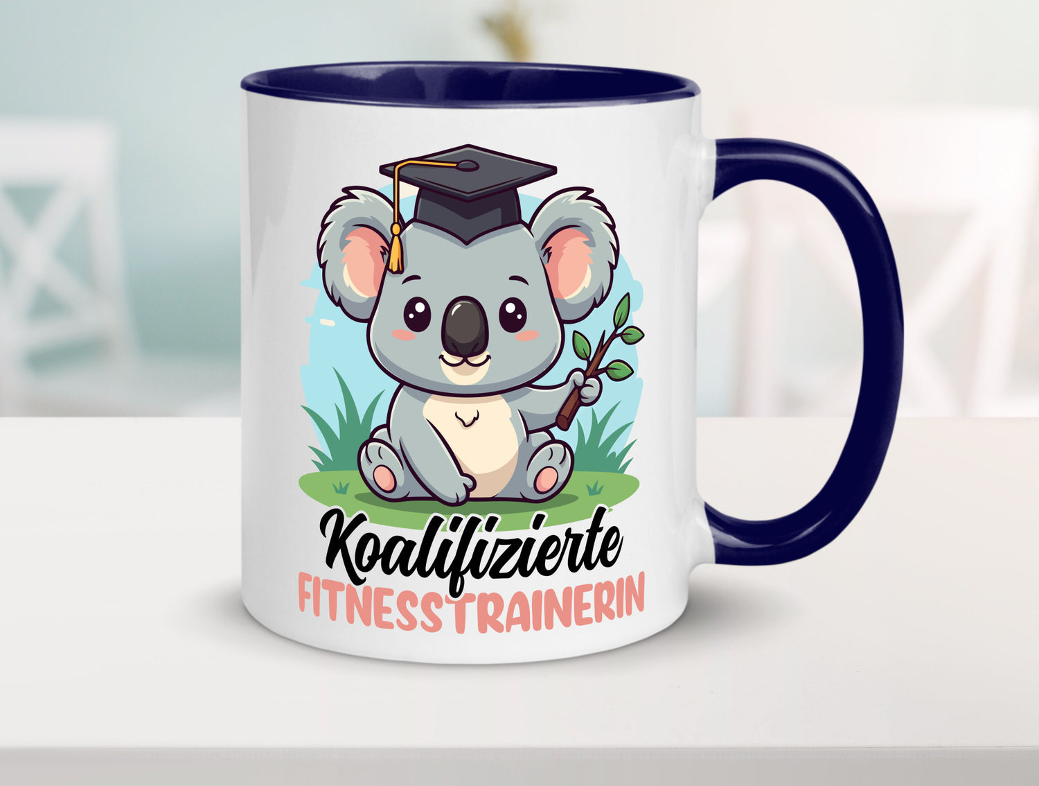 Koalifizierte Fitnesstrainerin | Trainerin Sport v2 Geschenkidee Humor Tasse