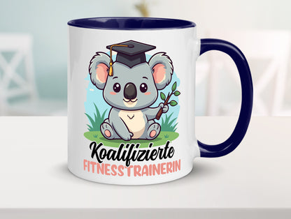 Koalifizierte Fitnesstrainerin | Trainerin Sport v2 Geschenkidee Humor Tasse