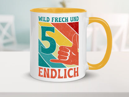 5. Geburtstag | 5 Jahre Wild und Frech Geschenk Geschenkidee lustiger Spruch