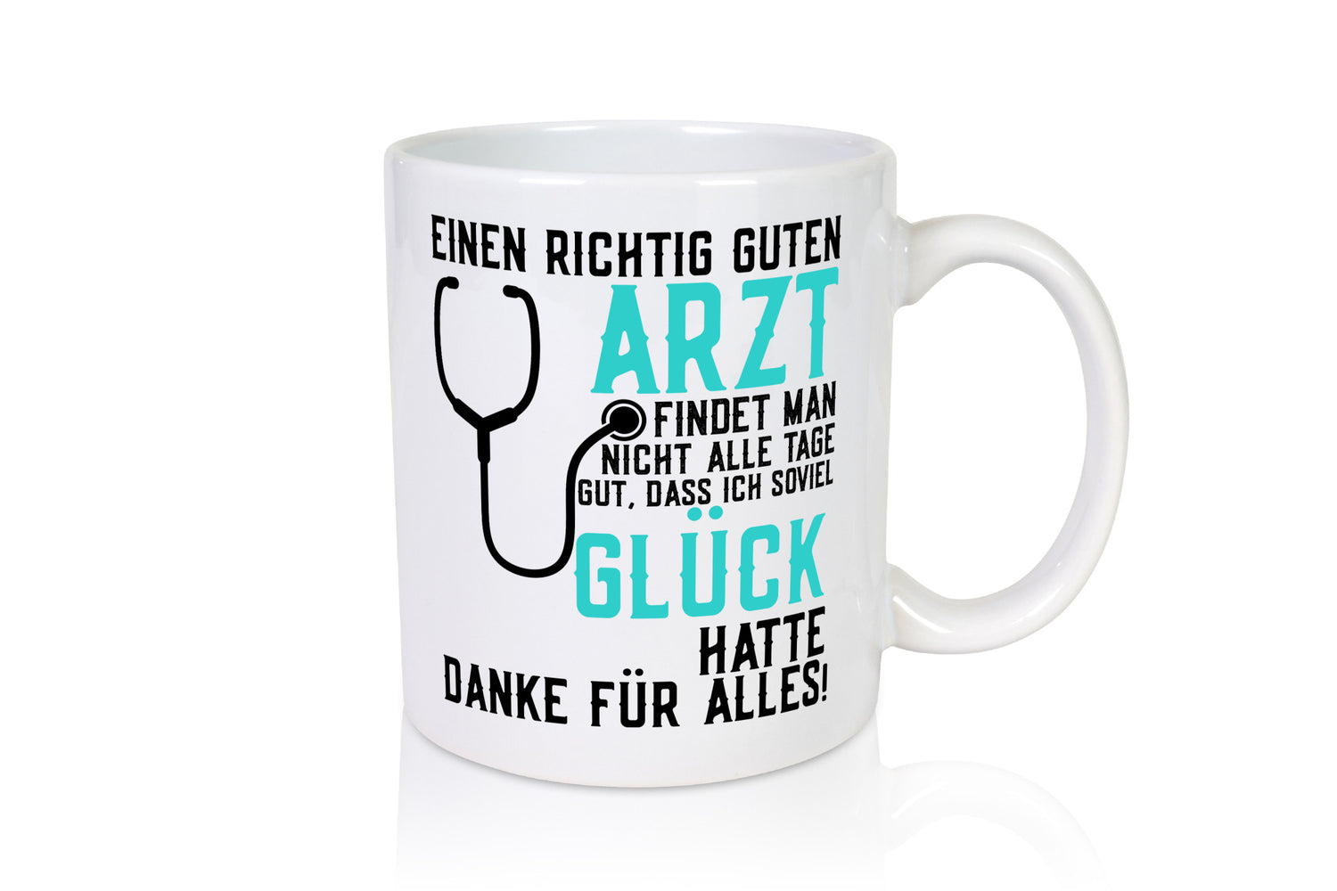 Richtig guter Arzt | Dankeschön Spruch Stethoskop Humor Geschenkidee Tasse