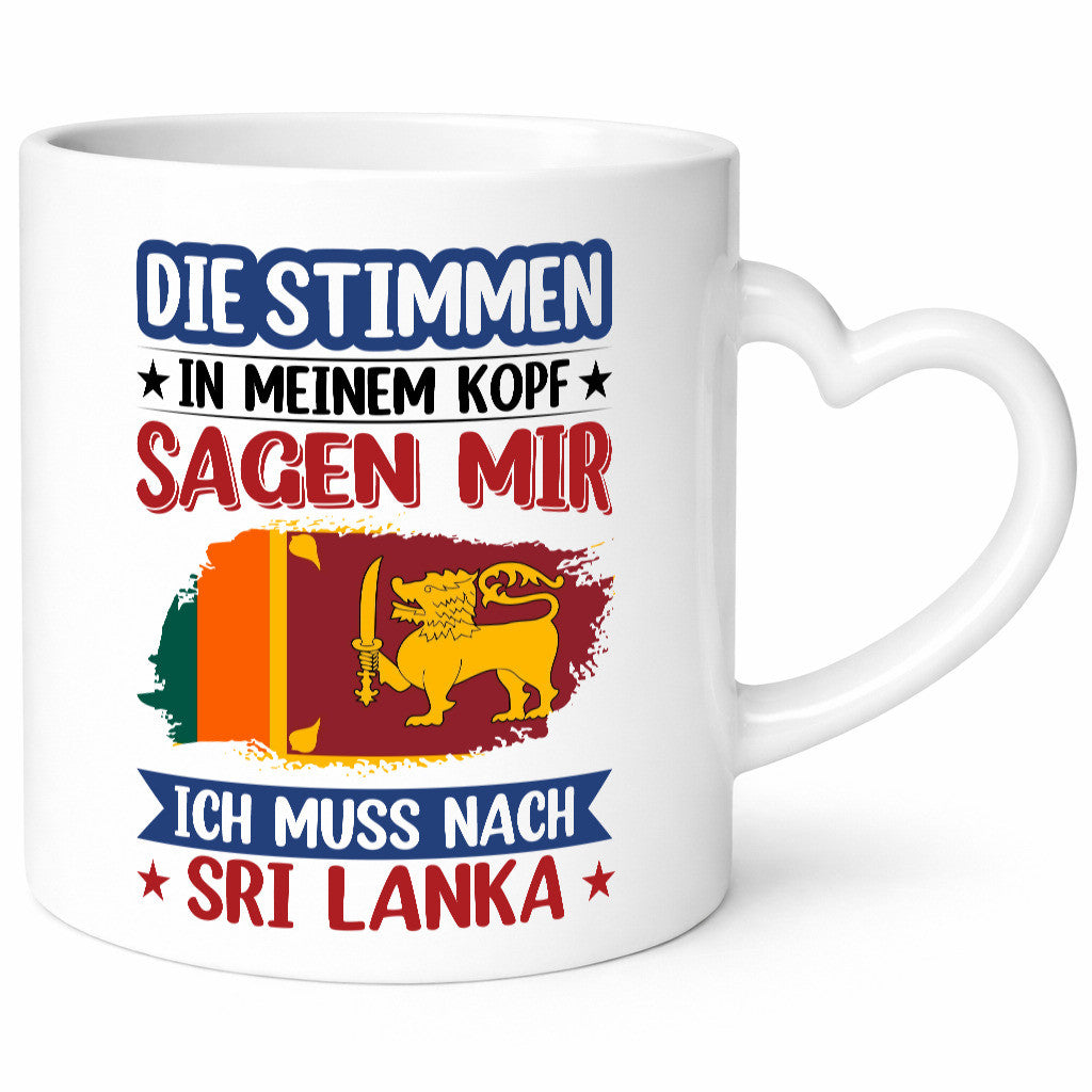 Sri Lanka | Urlaub Stimmen in meinem Kopf Traumland Geschenk Humor Geschenkidee