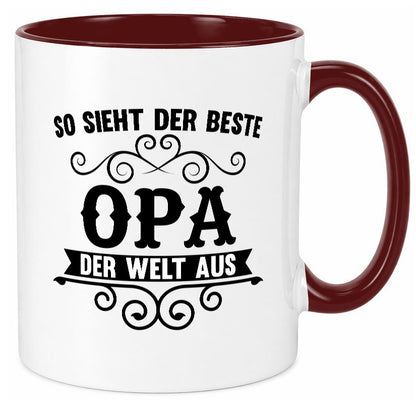 Der Beste Opa | Großvater Enkel Geschenkidee Familie Humor Tasse