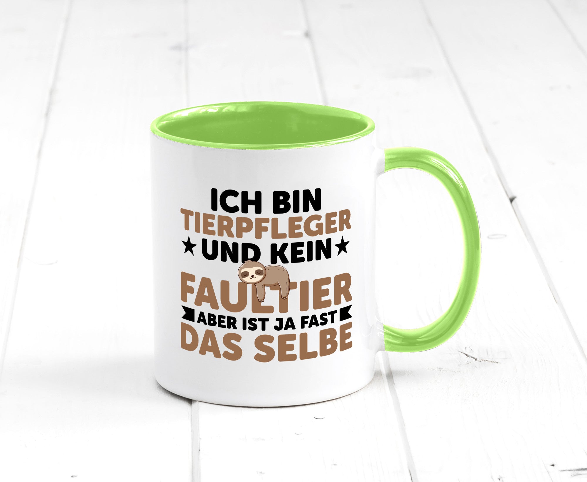 Ich bin kein Faultier: Tierpfleger | Pflegeberuf Tierheim v2 lustiger Spruch