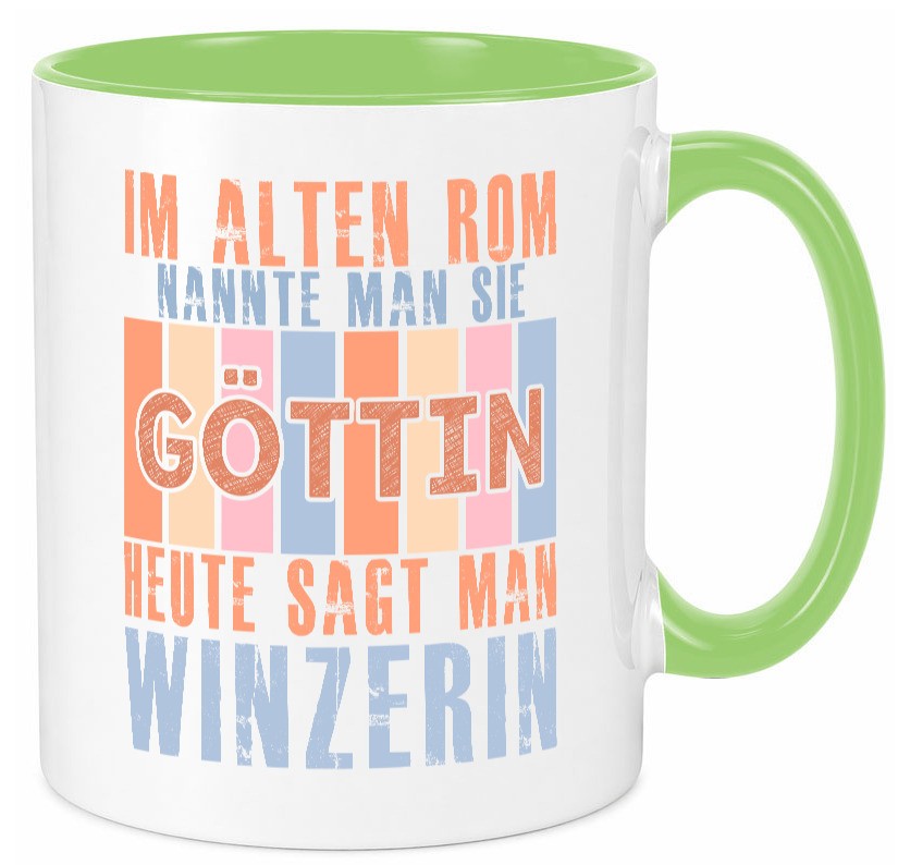Heute sagt man: Winzerin | Weinbauer Wein Geschenkidee Humor Tasse