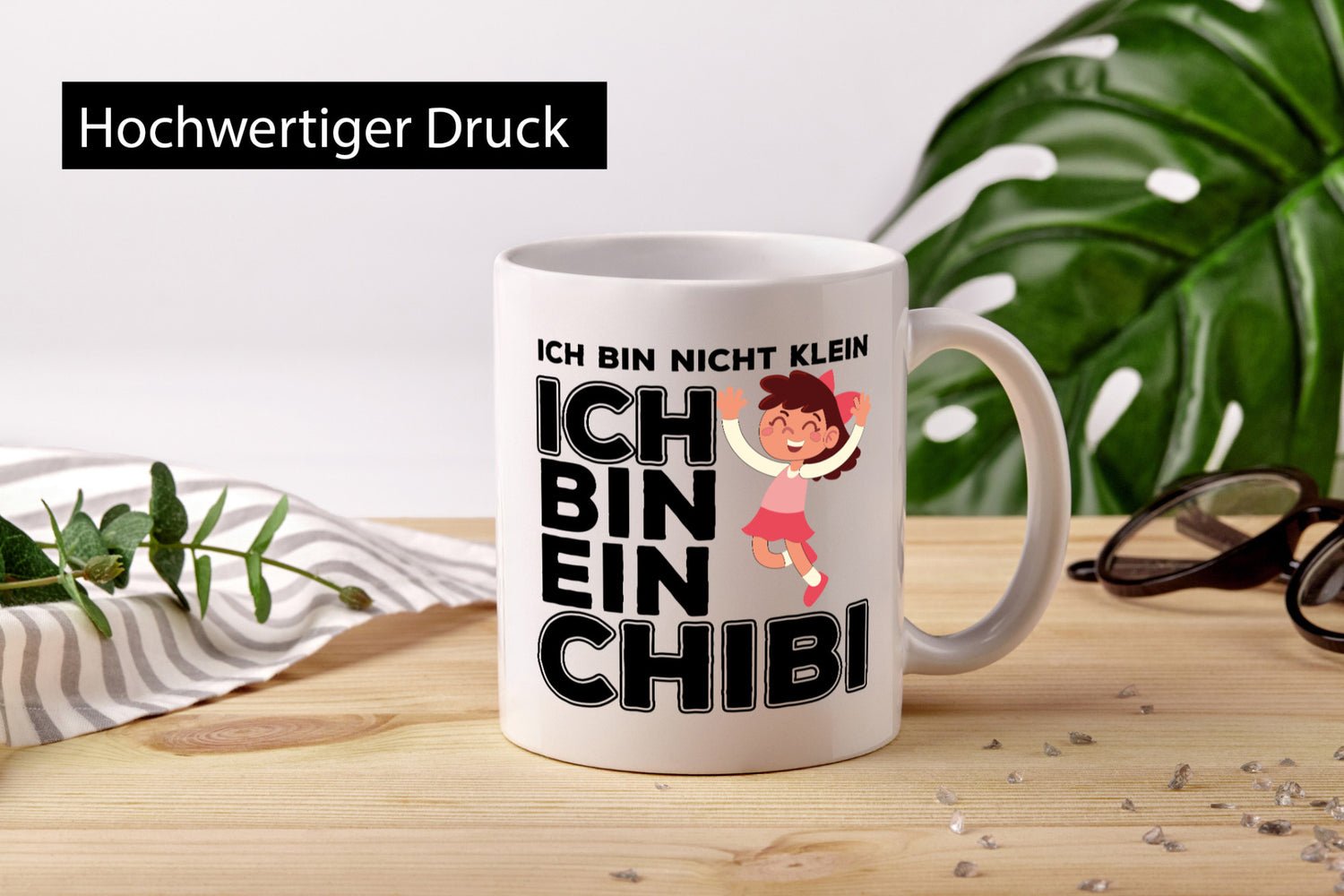 Ich bin ein Chibi | Anime Tasse Süßer Comic Mädchen lustiger Spruch Geschenk