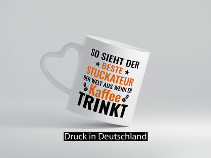 Kaffee trinkt: Stuckateur | Innenausbau Beruf Humor Arbeit Kollegen Büro