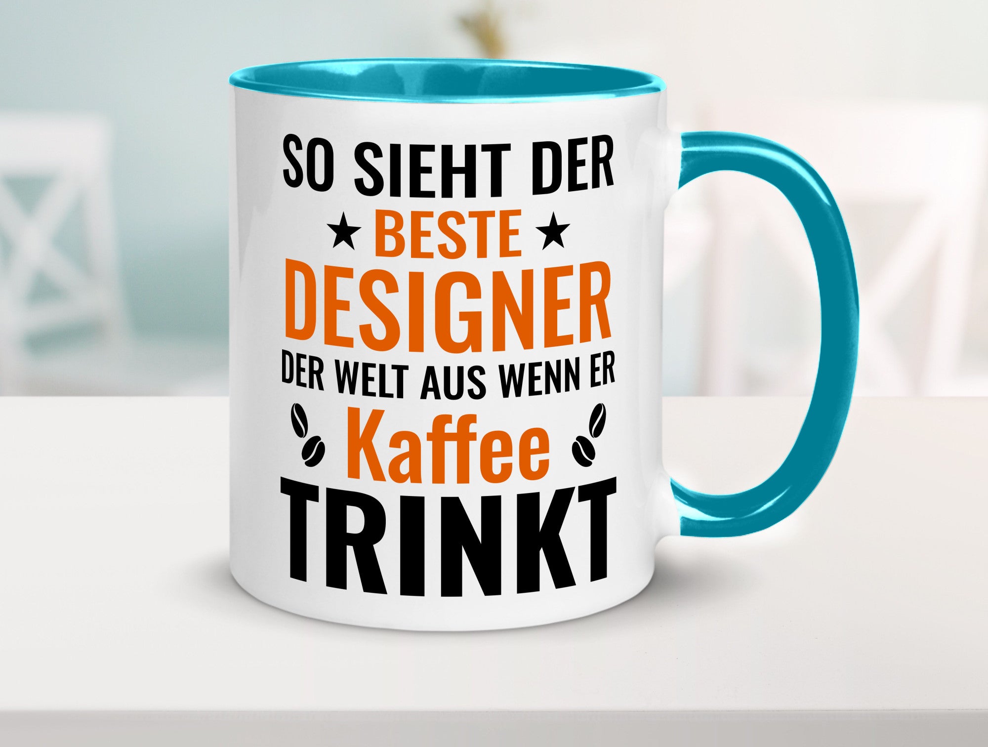 Kaffee trinkt: Designer Beruf | Mode Geschenkidee Arbeit Kollegen Büro Humor