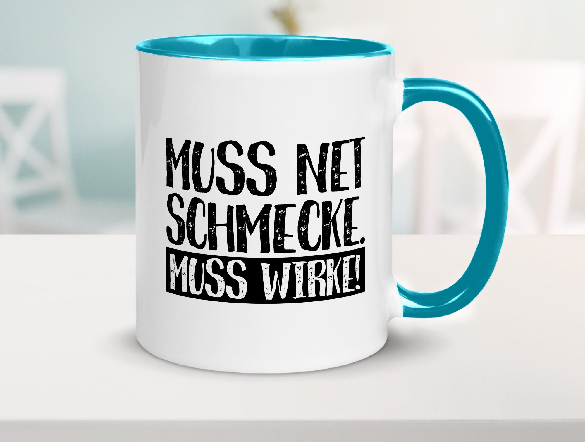 Muss net schmecken, wirken! | Medizin lustig Humor Geschenkidee Geschenk Tasse