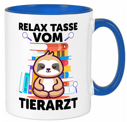 Relax Tasse: Tierarzt | Tiermedizin Mediziner Geschenkidee Tierliebhaber Humor