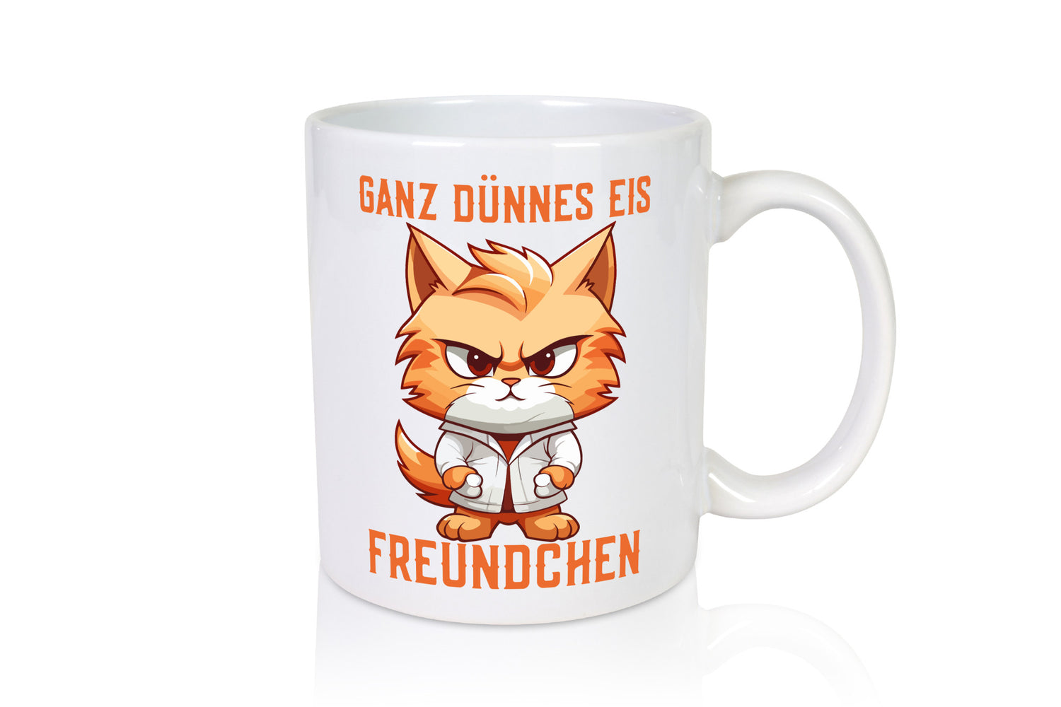 Ganz dünnes Eis Freundchen | coole Katze lustiger Spruch Geschenk Tierliebhaber