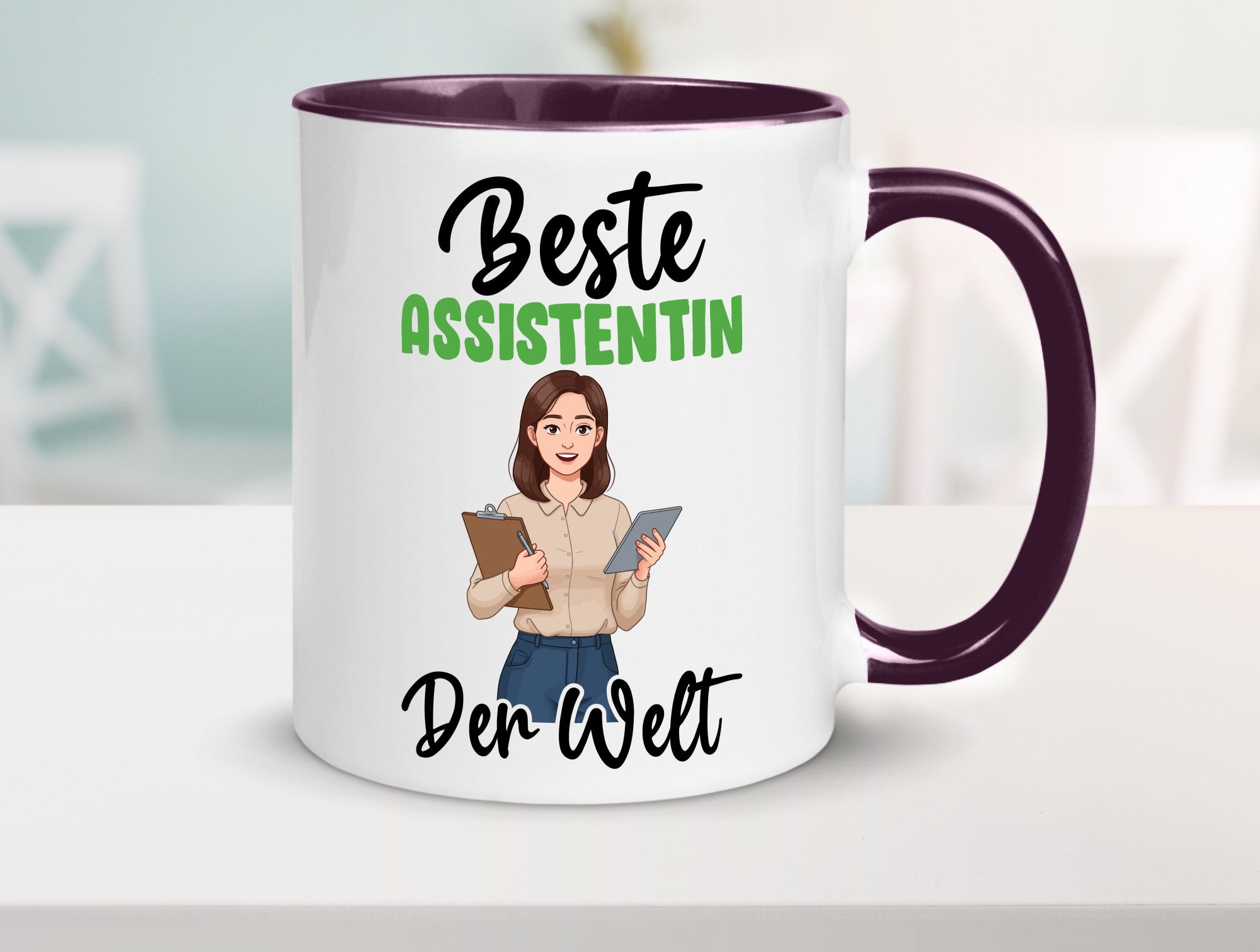 Beste Assistentin | Assistenz Hilfskraft v2 Geschenkidee Humor Tasse