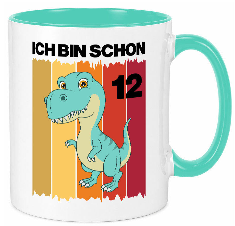 12. Geburtstag | 12 Jahre Dinosaurier lustiger Spruch Geschenk Geschenkidee