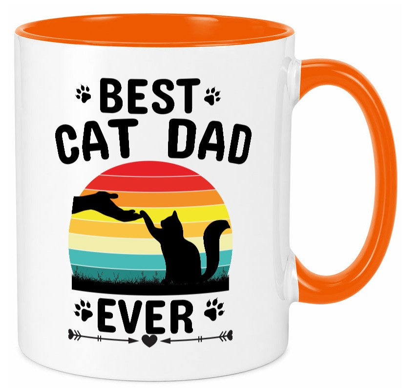 Best Cat Dad Ever lustiger Spruch Geschenk Humor Geschenkidee Tasse