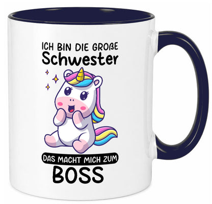 Große schwester macht mich zum Boss | Einhorn Geschwister lustiger Spruch