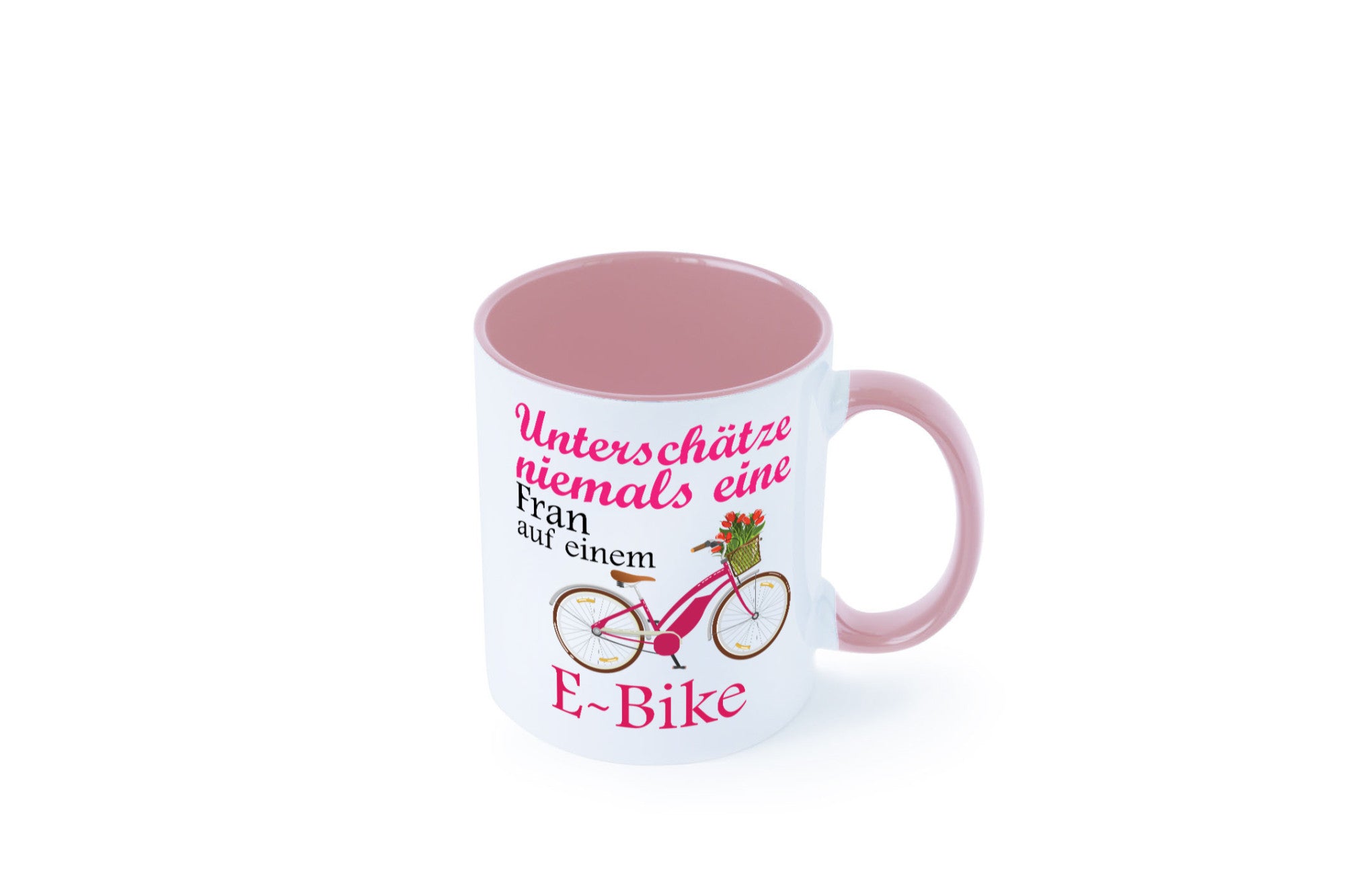 Unterschätze niemals eine Frau | E-Bike Sport Rad fahren lustig Humor