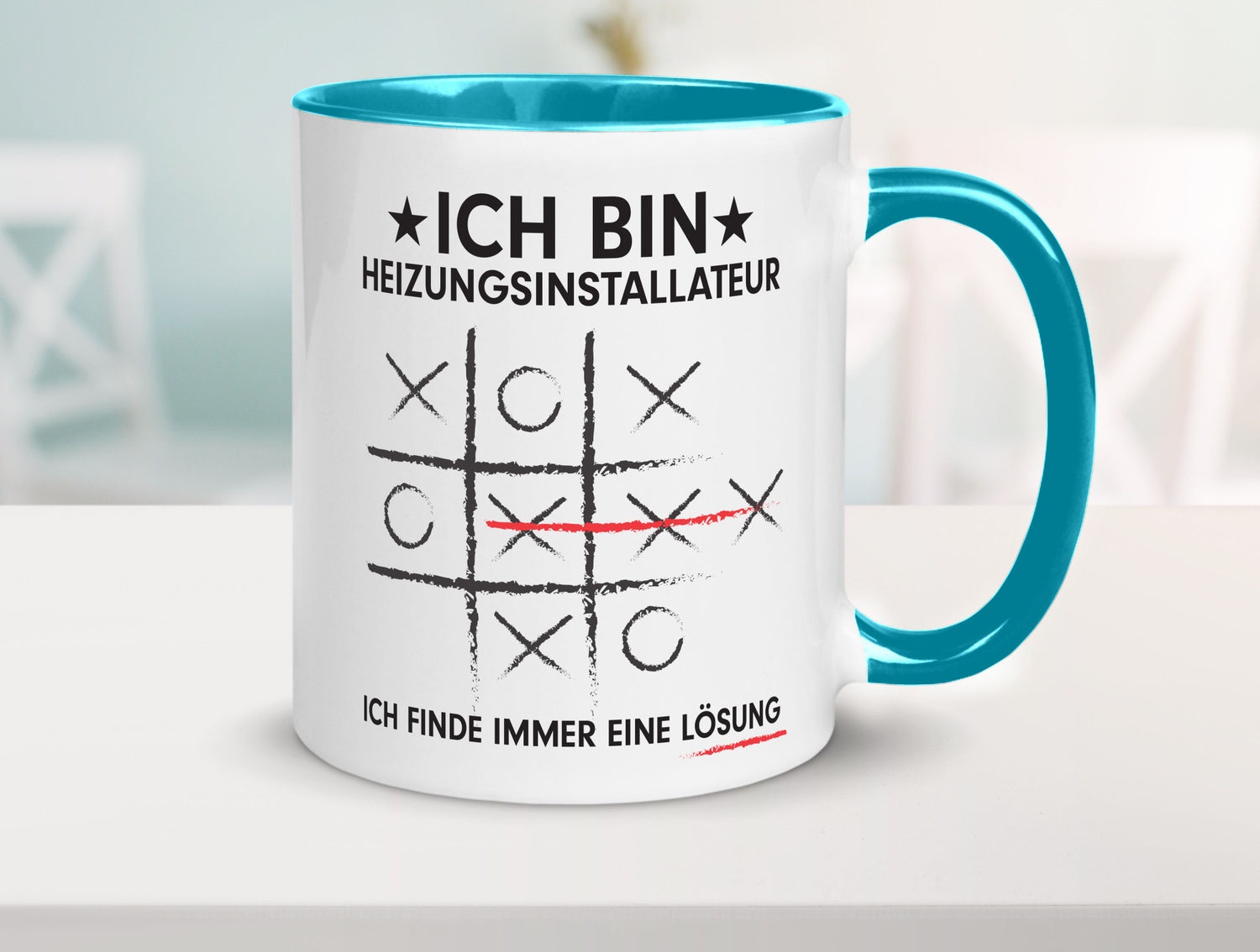 Löse Probleme: Heizungsinstallateur | Heizungsbauer Humor Geschenkidee Tasse