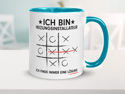 Löse Probleme: Heizungsinstallateur | Heizungsbauer Humor Geschenkidee Tasse
