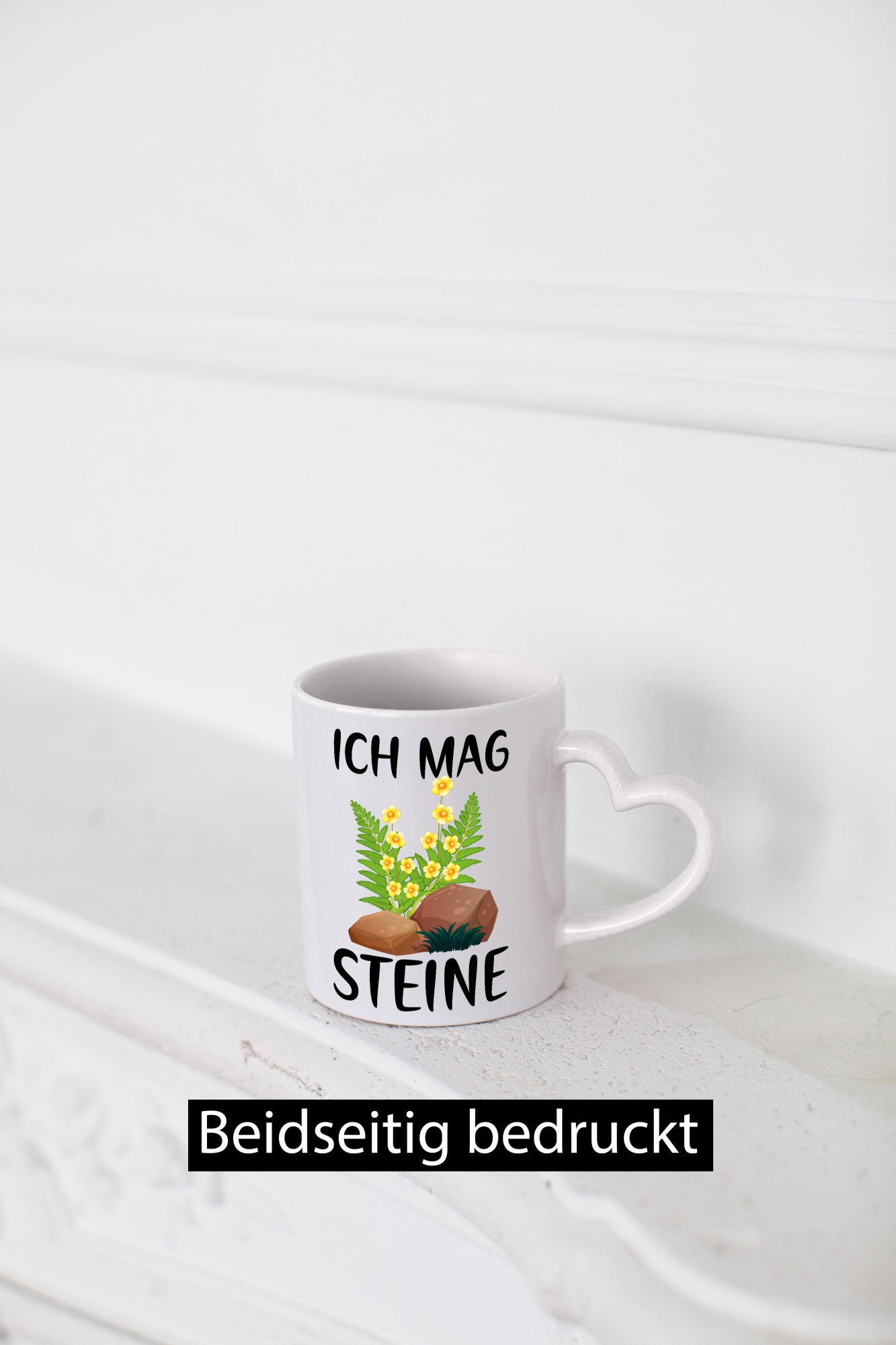 Ich mag Steine | Natur Blumen v2 Geschenkidee Humor Tasse