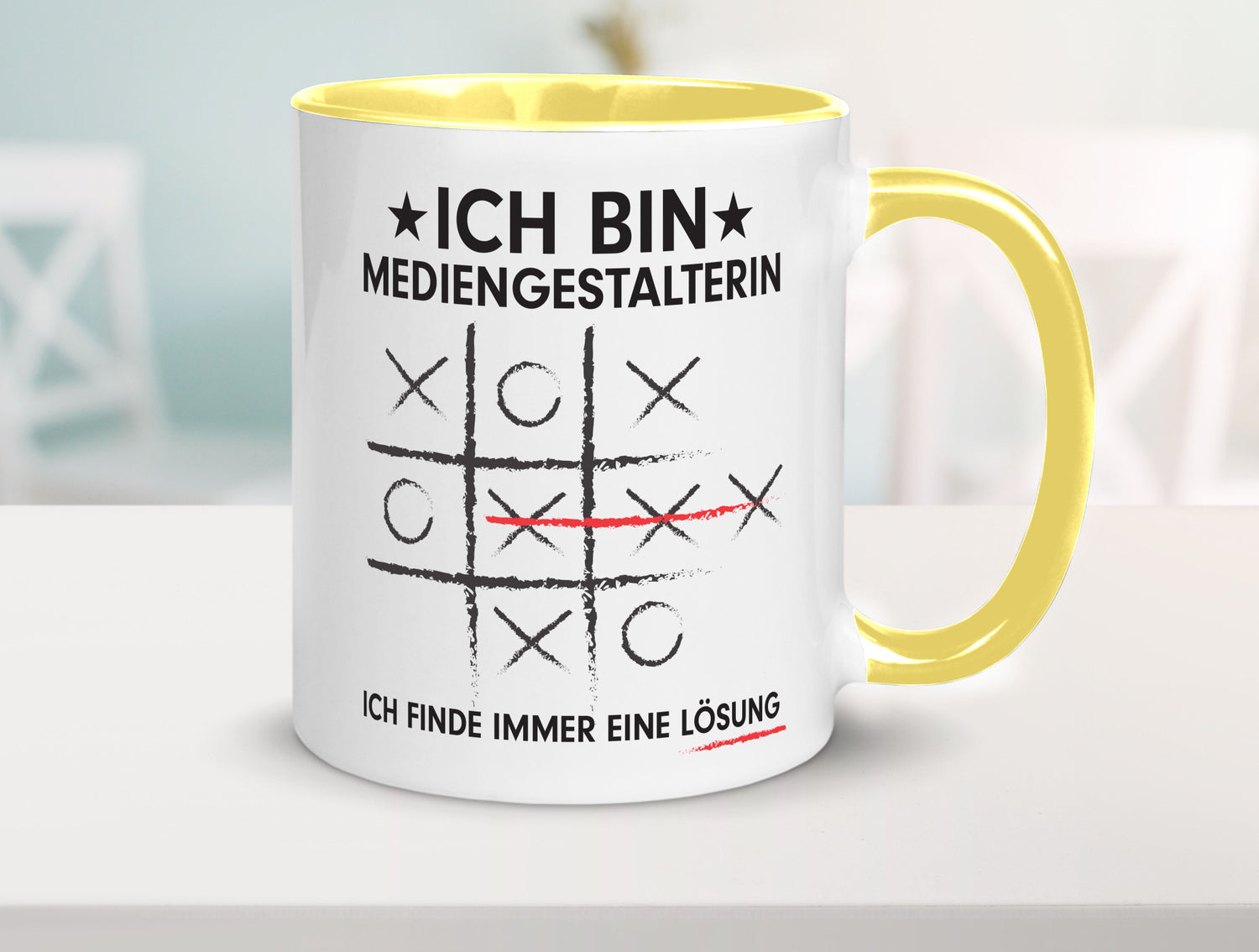Löse Probleme: Mediengestalterin | Medien Geschenkidee Humor Tasse