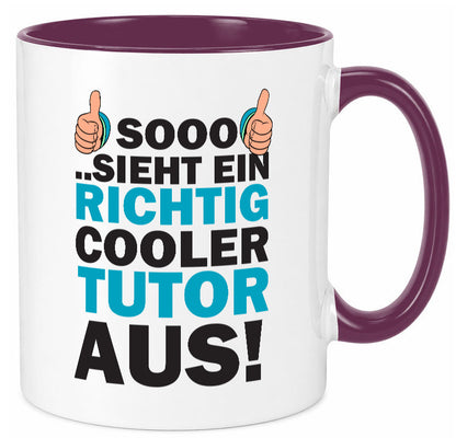 Cooler Tutor | Nachhilfe Tasse Lehrer Tutoren lustig Humor Geschenkidee Geschenk