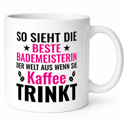 Kaffee trinkt: Bademeisterin | Schwimmmeisterin Geschenk Humor Geschenkidee