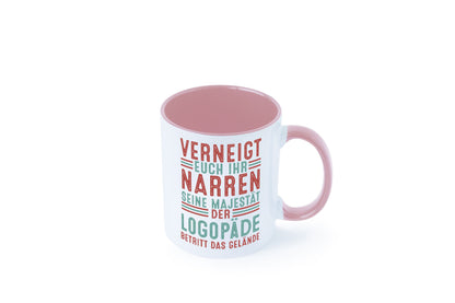 Verneigt euch: Logopäde | Sprachtherapie Geschenkidee Humor Tasse