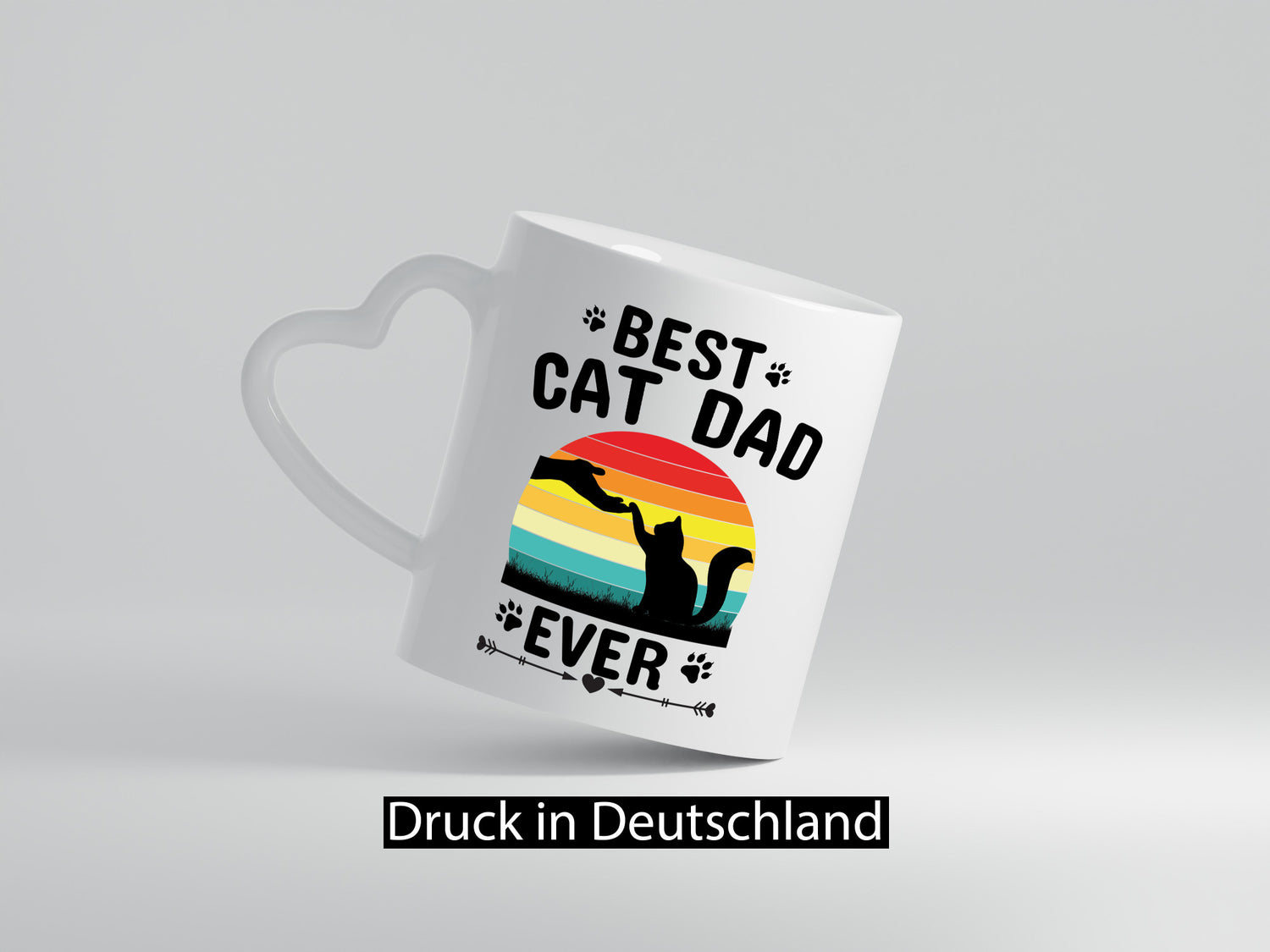 Best Cat Dad Ever lustiger Spruch Geschenk Humor Geschenkidee Tasse