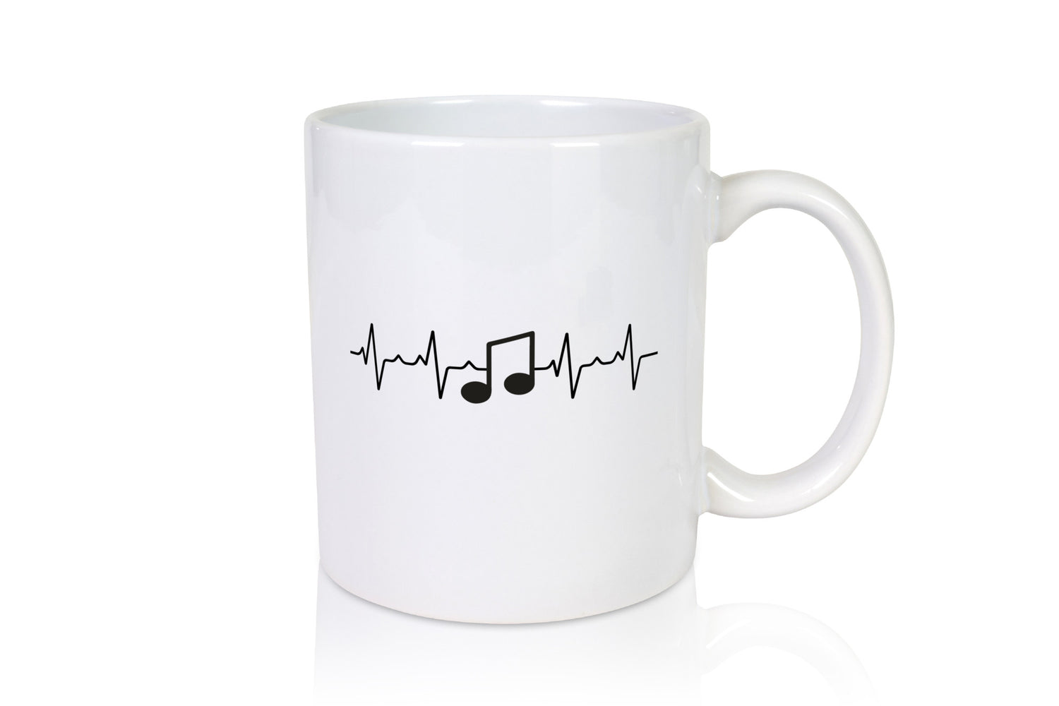 Musiknote Herzschlag | Motiv Note Musik Musiker Humor Geschenkidee Tasse