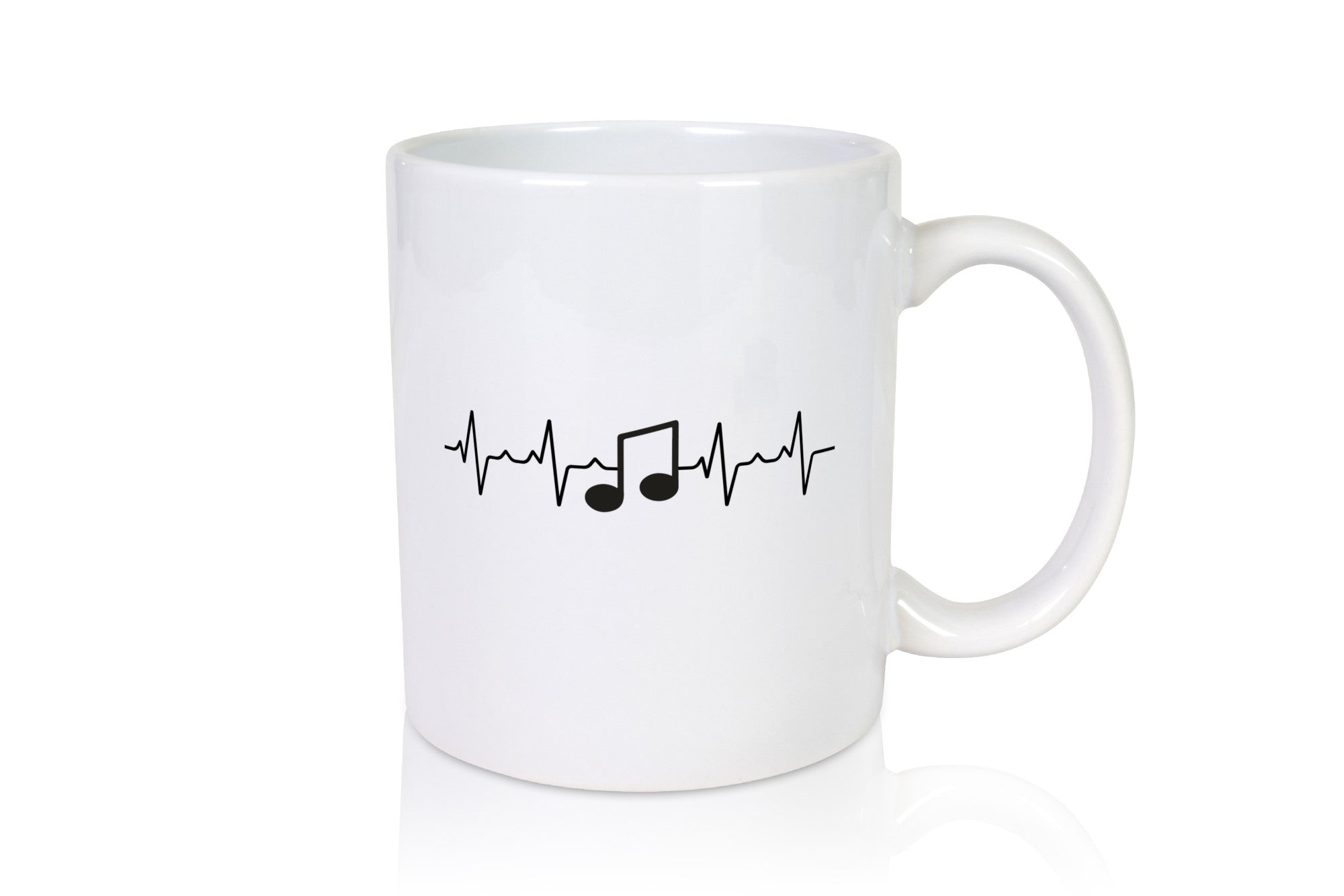 Musiknote Herzschlag | Motiv Note Musik Musiker Humor Geschenkidee Tasse