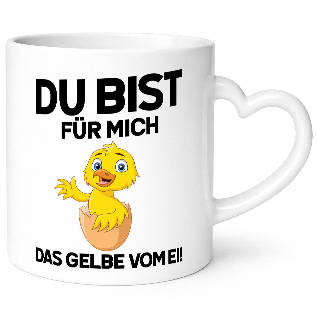 Das Gelbe vom Ei | süßes Küken Eierschale am Kopf Comic v2 lustiger Spruch