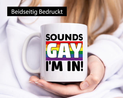 LGBTQ Tasse | Gay Spruch Regenbogen Statement Geschenk Humor Geschenkidee