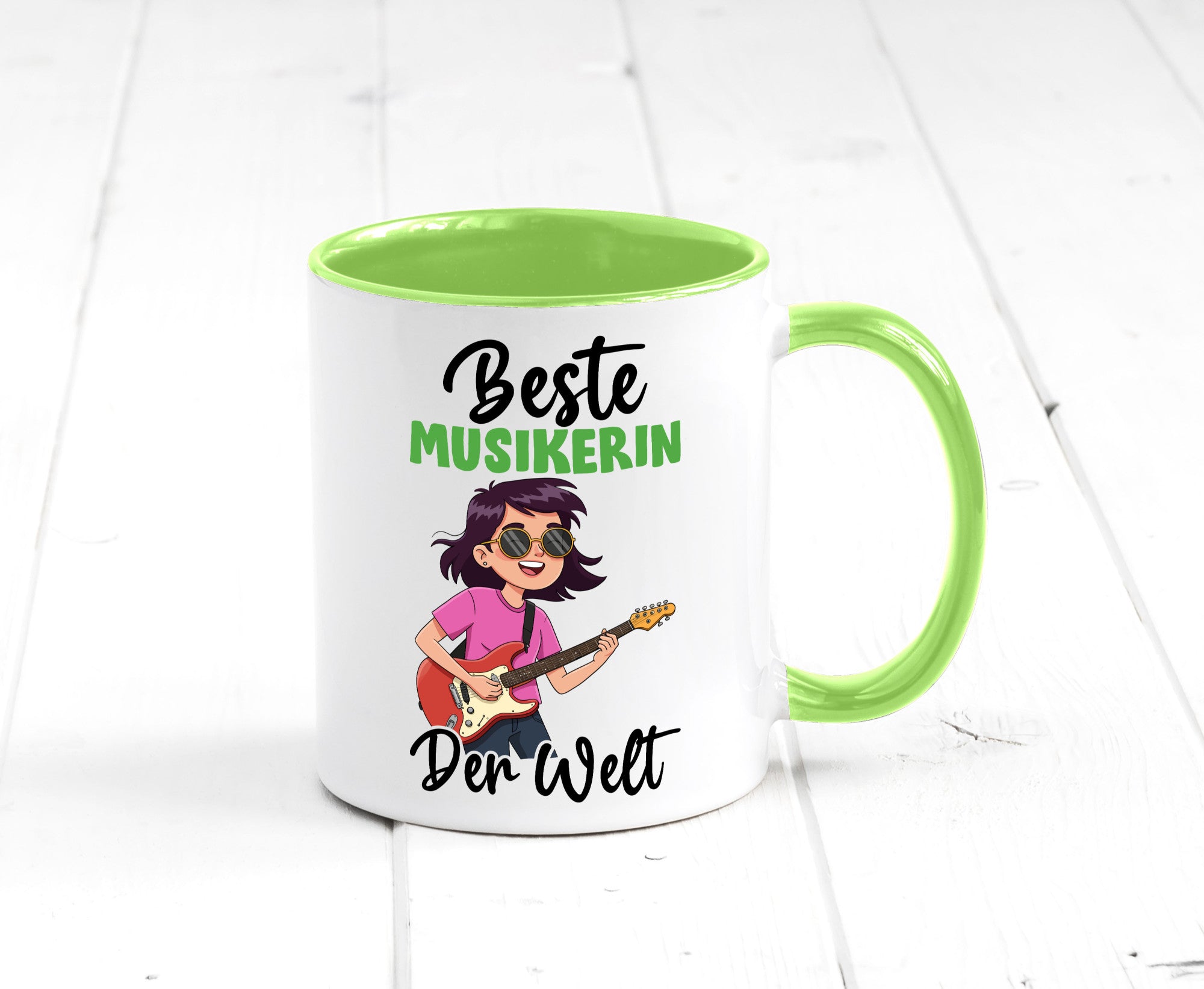 Beste Musikerin | Musik Musikantin v2 Geschenkidee Humor Tasse