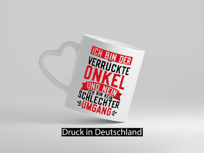 Verrückter Onkel kein schlechter Umgang | Patenonkel v2 Geschenkidee Humor Tasse