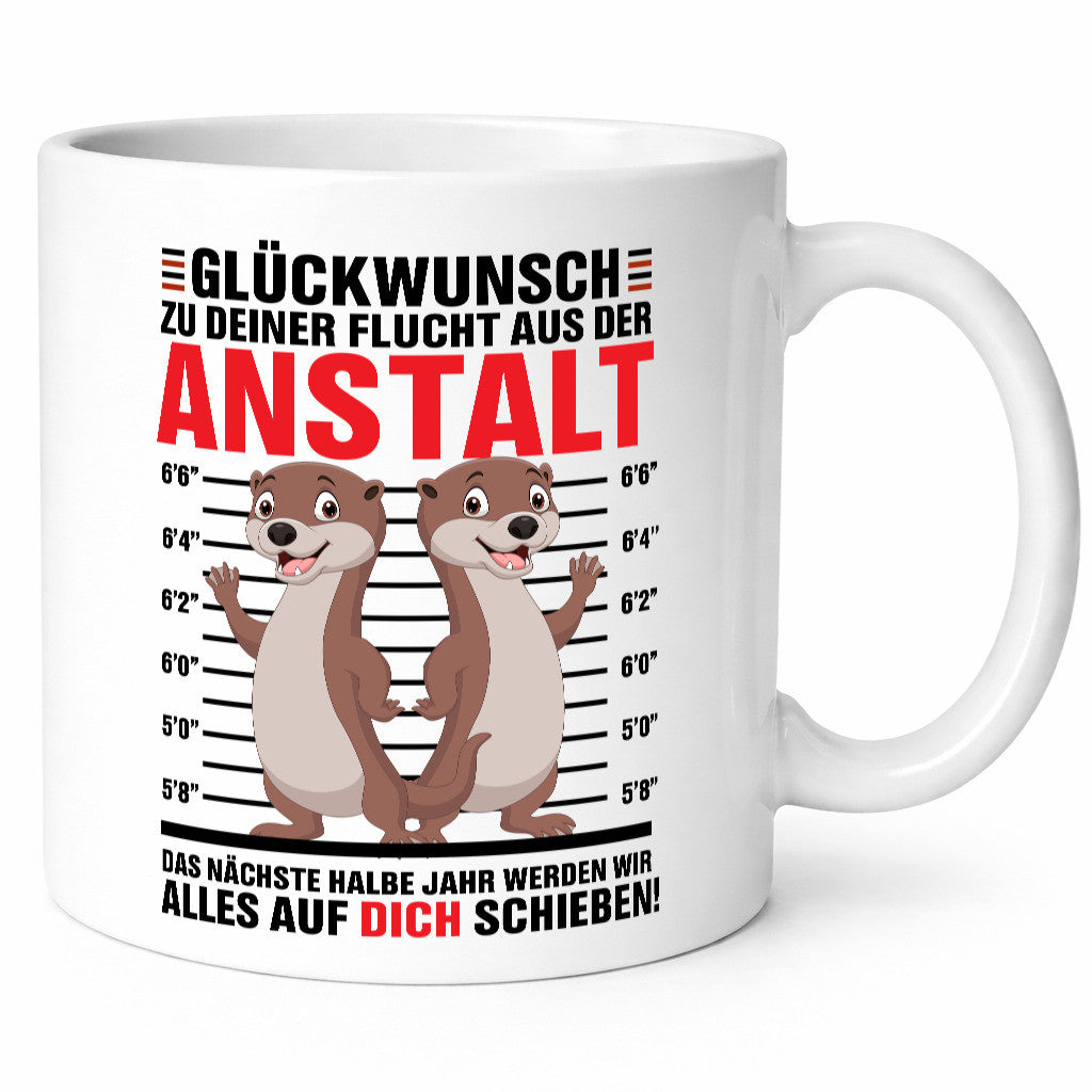 Glückwunch zur Flucht | Jobwechsel Arbeitskollegen Geschenk Arbeit Kollegen