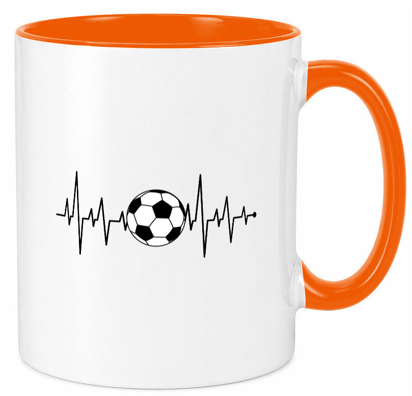 Fußball Herzschlag | Fussballer Verein Sport Team Geschenk Humor Geschenkidee