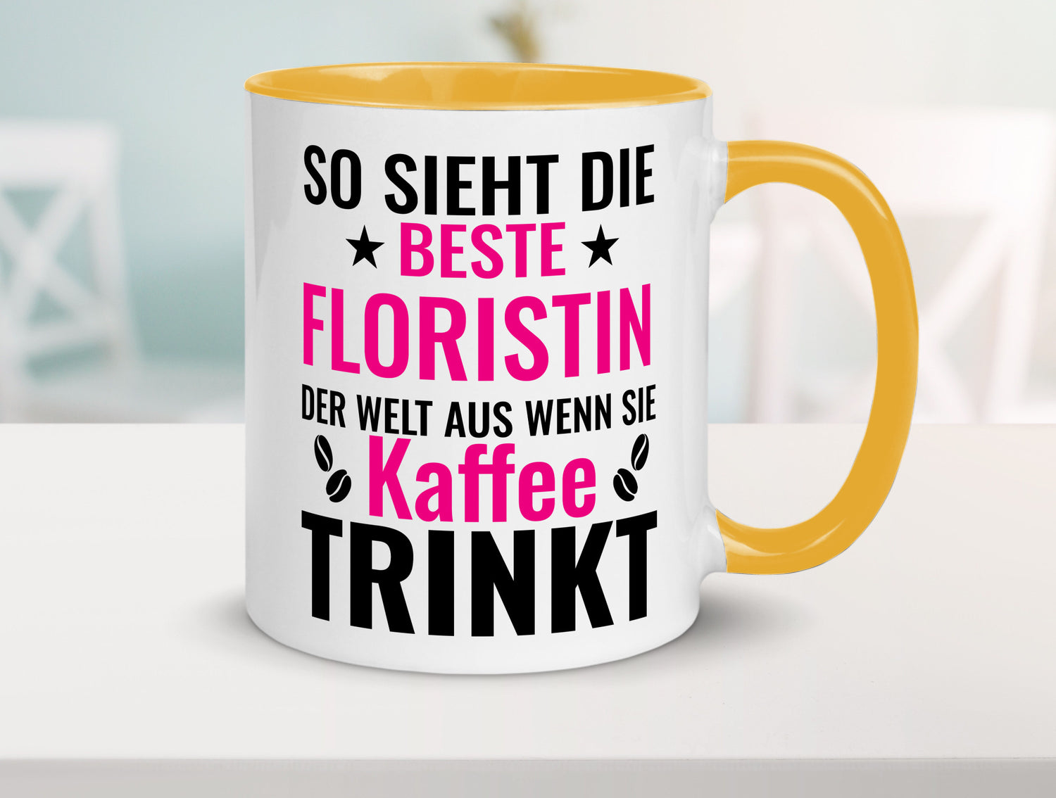 Kaffee trinkt: Floristin | Blumen Verkäuferin lustiger Spruch Geschenk Humor