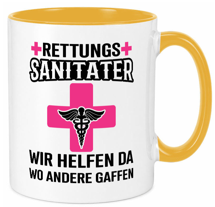 Rettungssanitäter | wir helfen wo andere Gaffen Geschenk Humor Geschenkidee Tasse