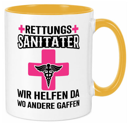 Rettungssanitäter | wir helfen wo andere Gaffen Geschenk Humor Geschenkidee Tasse