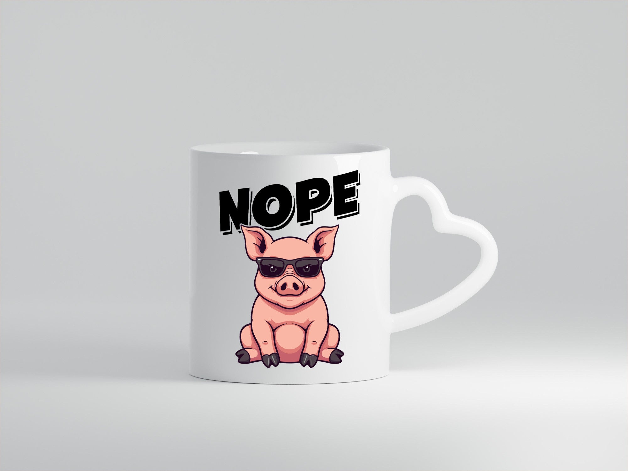Nope | Schwein Kein bock lustig Humor Geschenkidee Geschenk Tasse