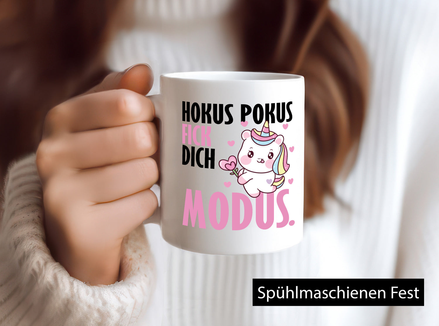 Hokus Pokus lustiger Spruch Geschenk Humor Geschenkidee Tasse