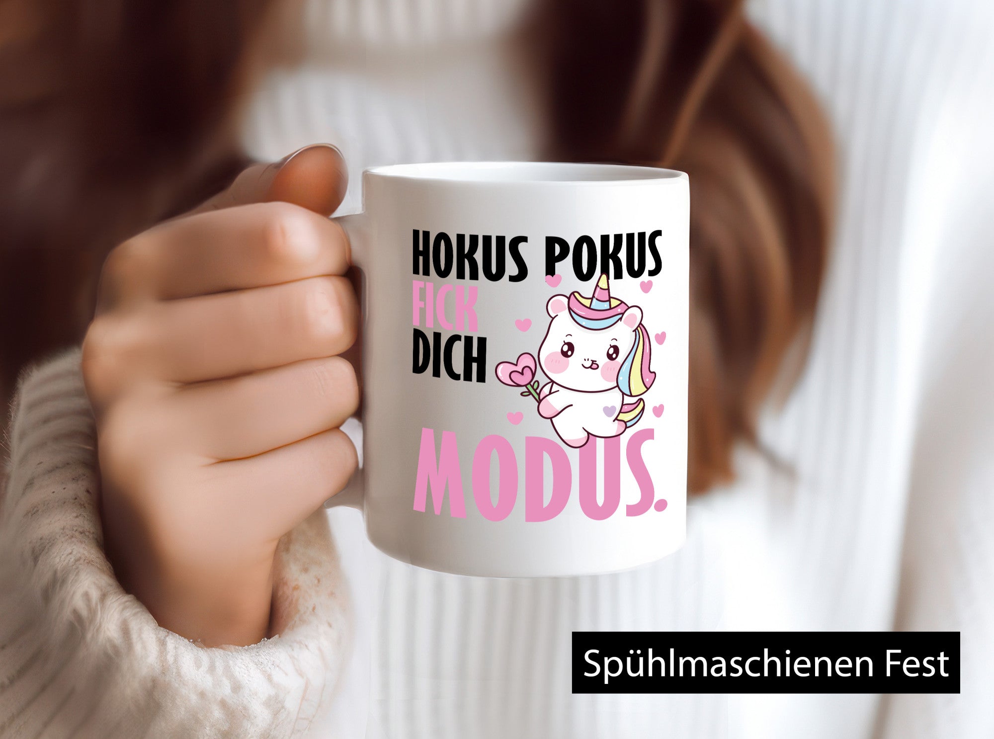 Hokus Pokus lustiger Spruch Geschenk Humor Geschenkidee Tasse