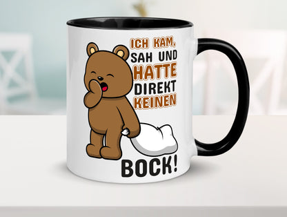 Direkt keinen Bock! | Büro Faultier Morgenmuffel Geschenk Arbeit Kollegen