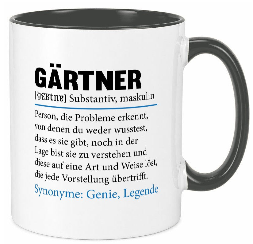 Gärtner | lustig Gartenbau Beruf Spruch Arbeit Kollegen Büro Geschenk Tasse